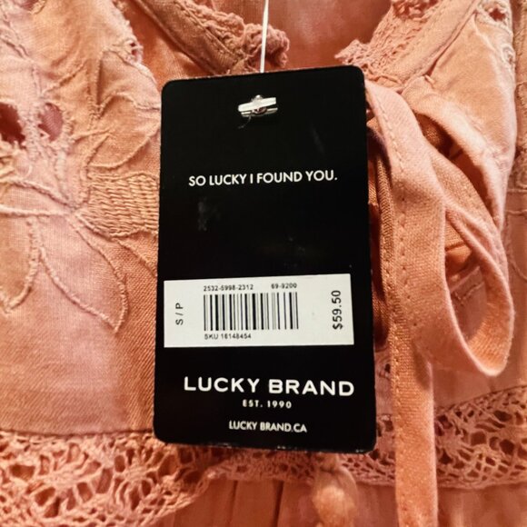Lucky Brand - Salmon Sleeveless Dress - Picture 5 of 5